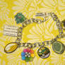 Grass Element Charm Bracelet Custom Pokemon