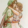 Link hugs Ilia