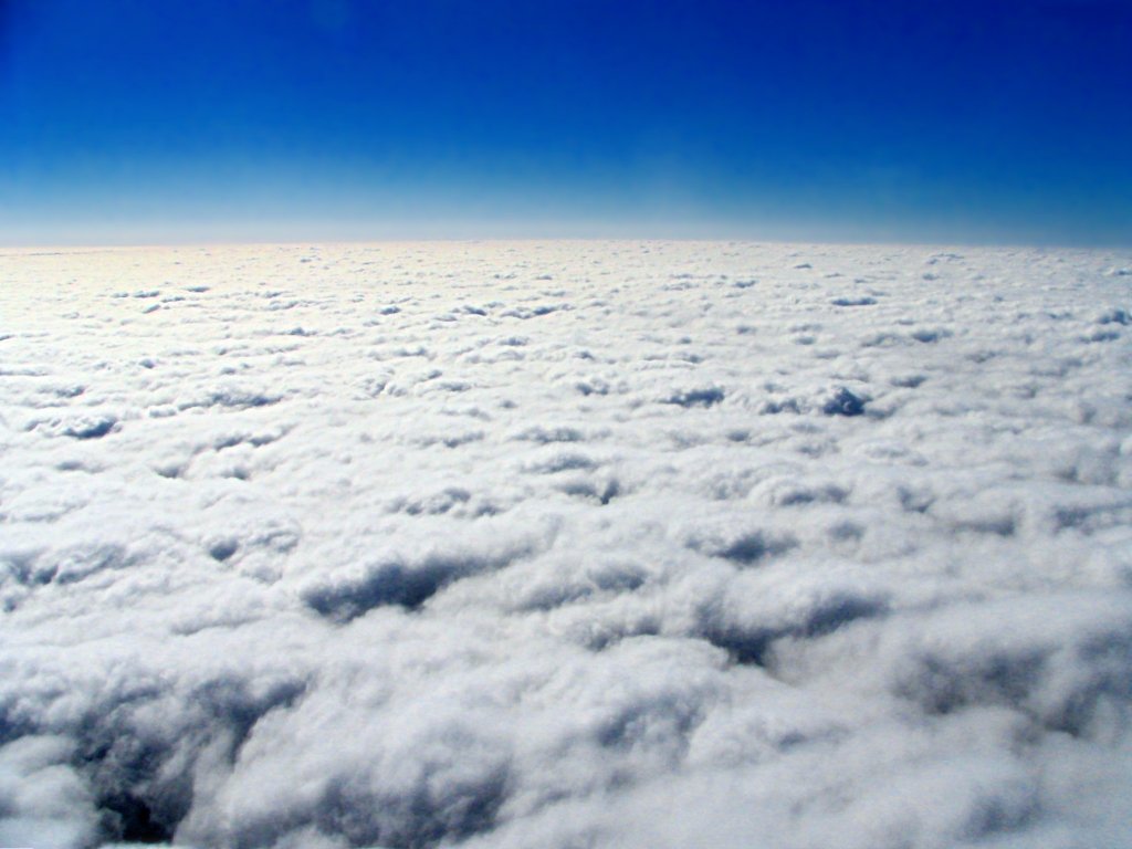 field of clouds