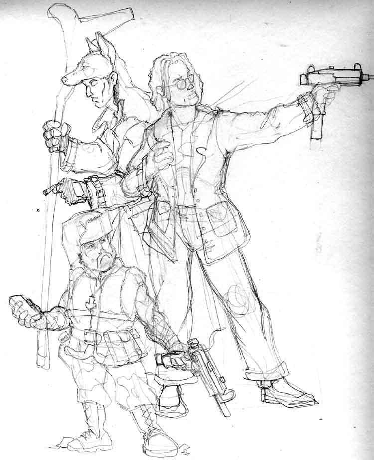 Shadowrun sketch by Pachycrocuta on DeviantArt