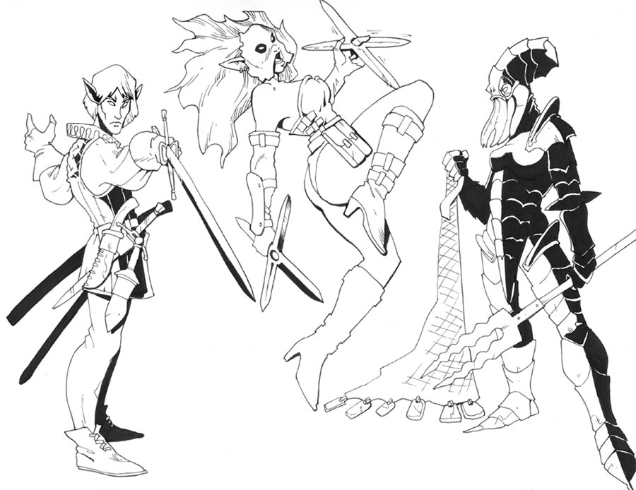 More drow characters