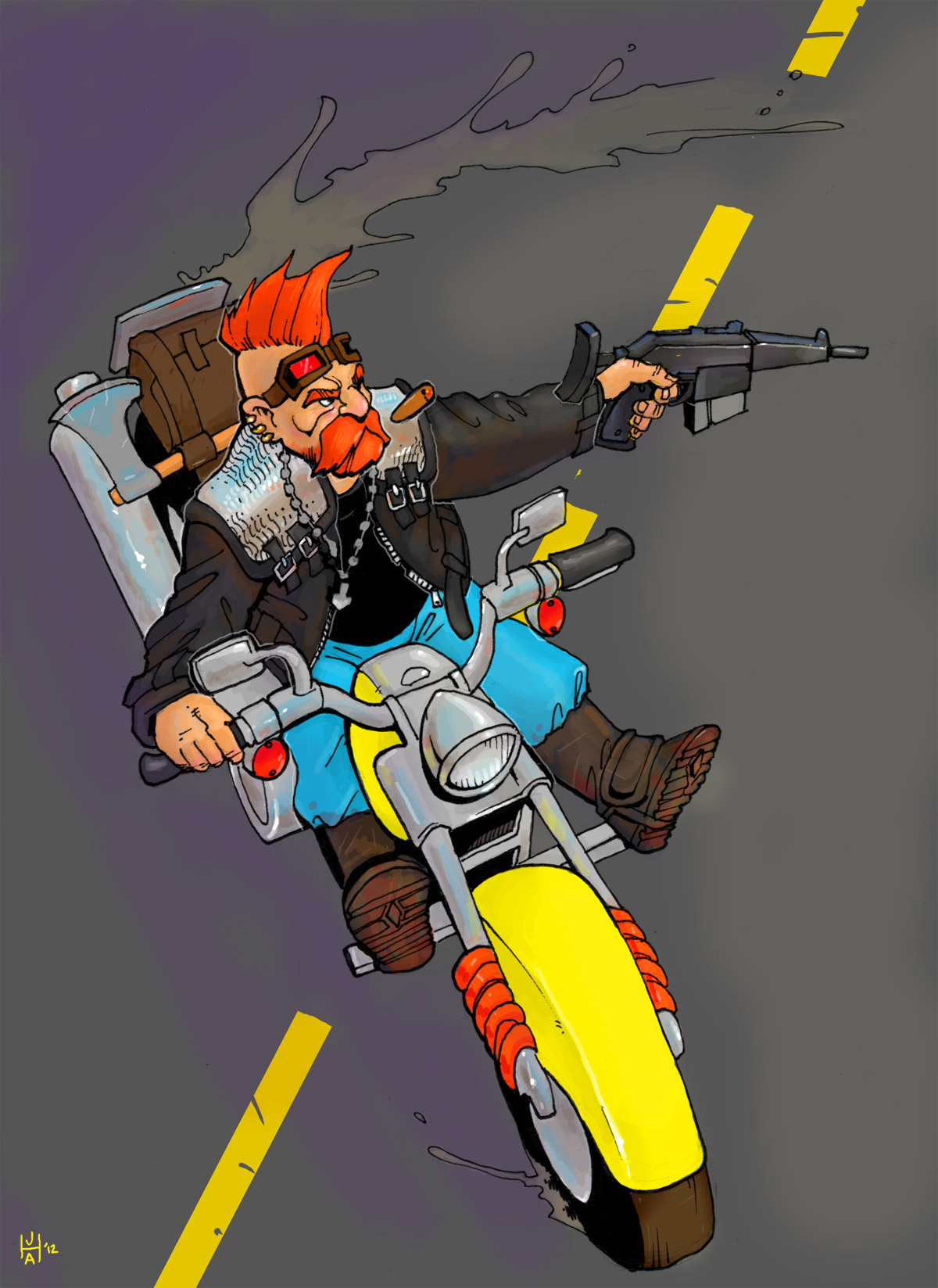 Dwarf biker