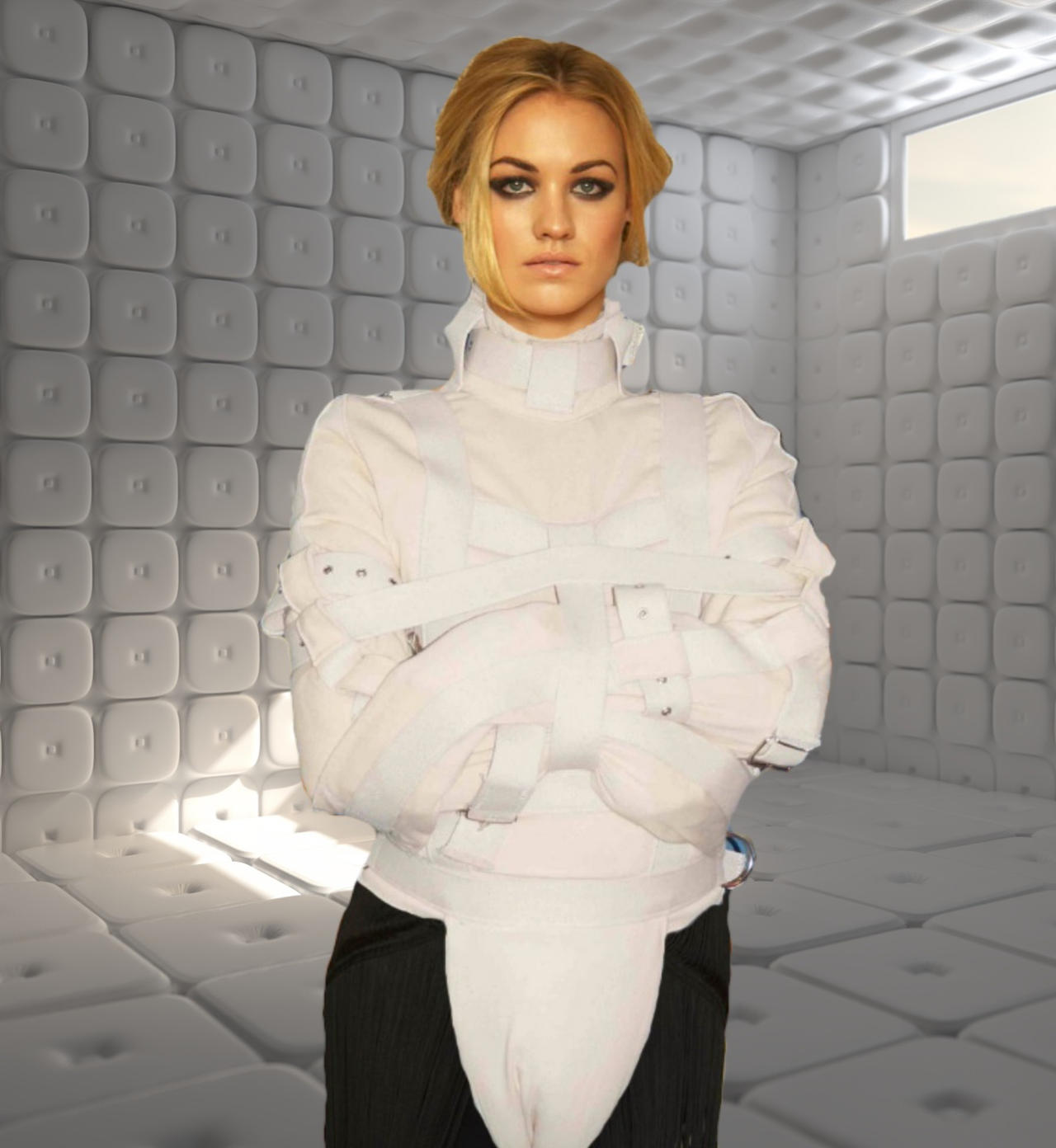Yvonne Strahovski straitjacketed 7 by sjacketmg on DeviantArt