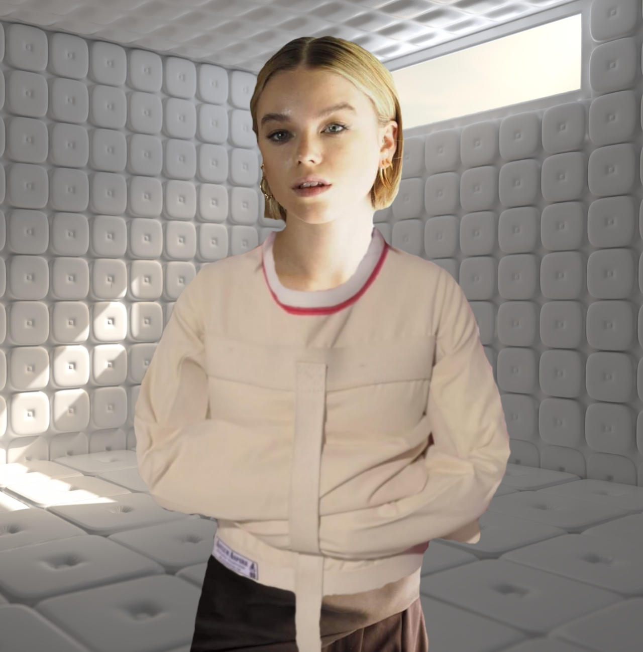 Milly Alcock straitjacketed 10 by sjacketmg on DeviantArt