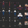 1st, 2nd, 3rd Hokage 3D (Naruto) (Low Polygon)