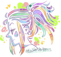 Ponytail doodle awljdkw