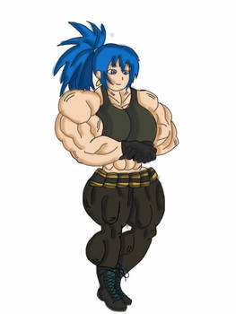 Leona Heidern muscle growth (re-posted)