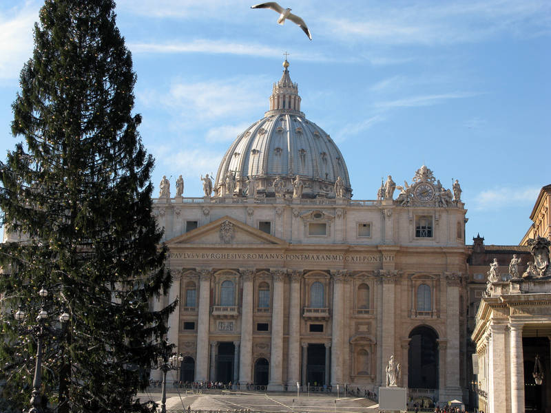 Bird over Pope's church by kamuidestiny