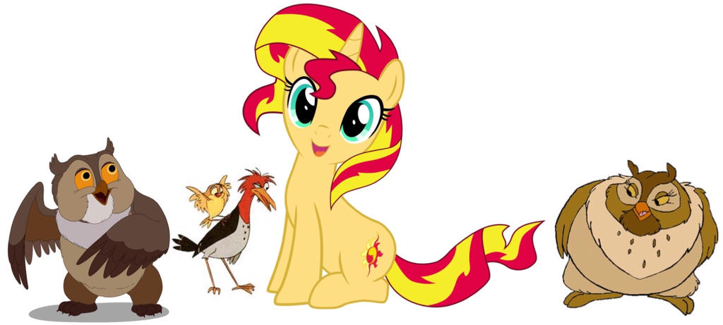 Sunset Shimmer and her closest friends