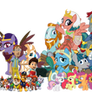 Twilight, her friends, and the PAW Patrol