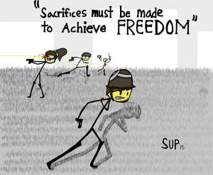 Sacrifices can lead to freedom