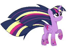 Twilight Rainbow powers pixel icon