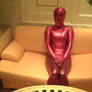 zentai rojo metalico