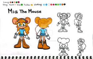 Reference Sheet (Sonic oc, Maria the mouse))