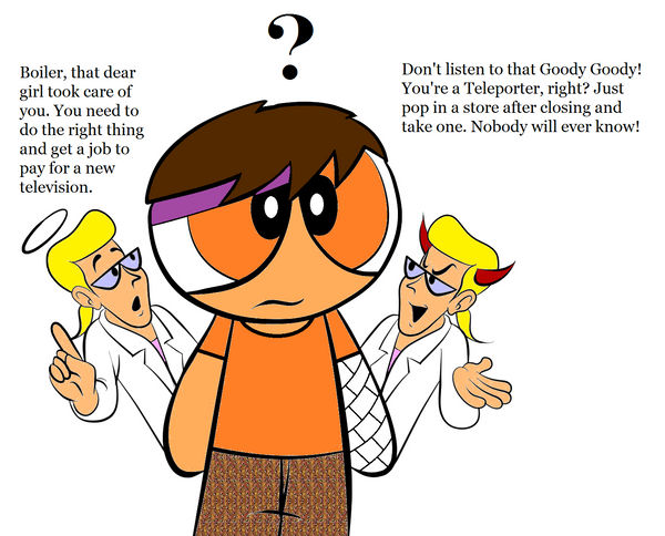 Let your conscience be your guide by Dynamoe on DeviantArt