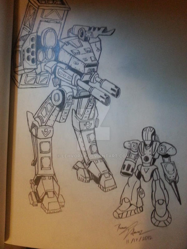 Mecha and Cyborg Soldier