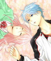 Kuroko and Momoi :3