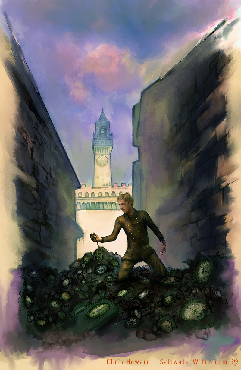 Cover Art for City of Clocks by RJ Blain