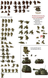 Proletariot Army Sprite Sheet