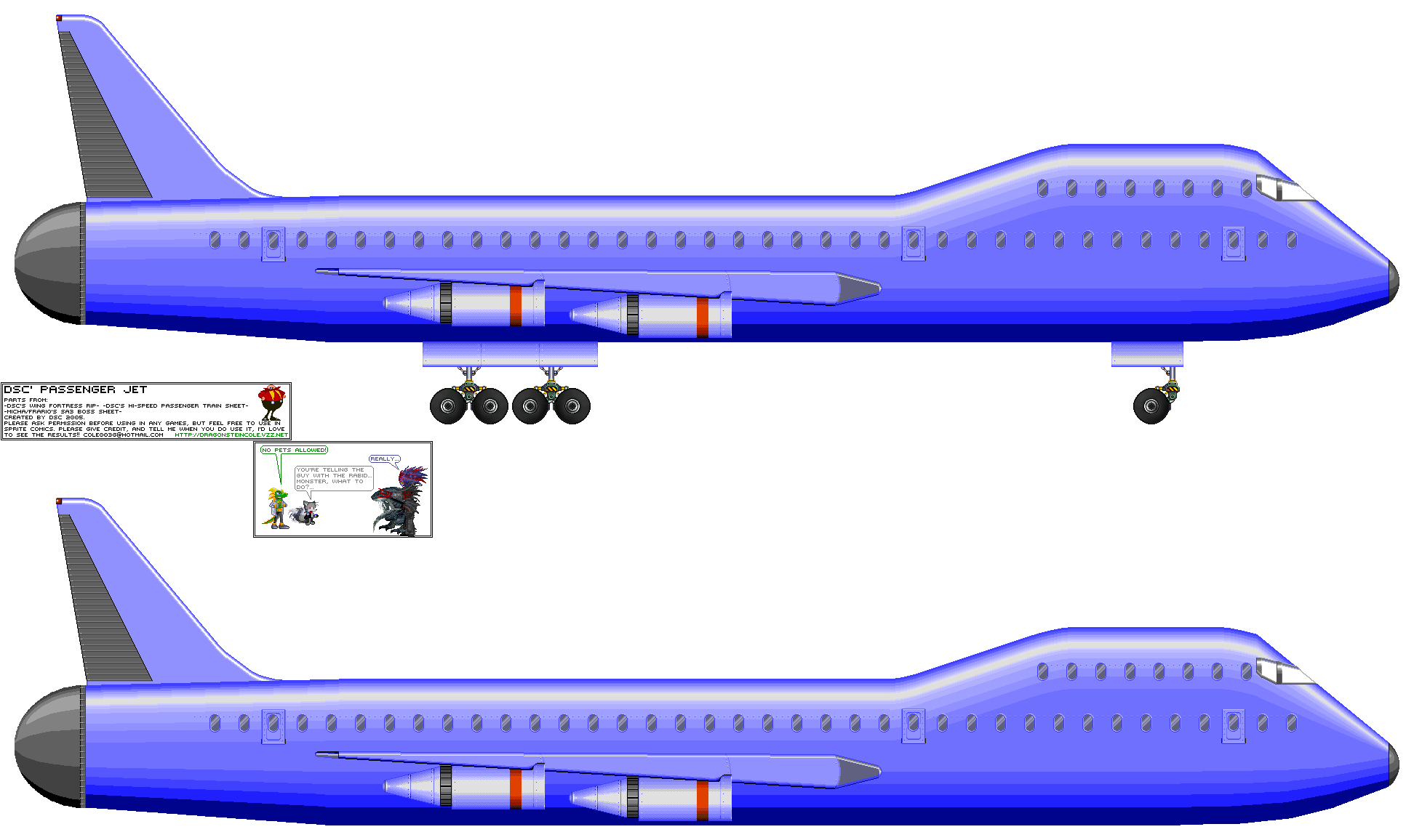 DSC Passenger Jet Sprite Sheet by DanteWreckmen-999 on DeviantArt