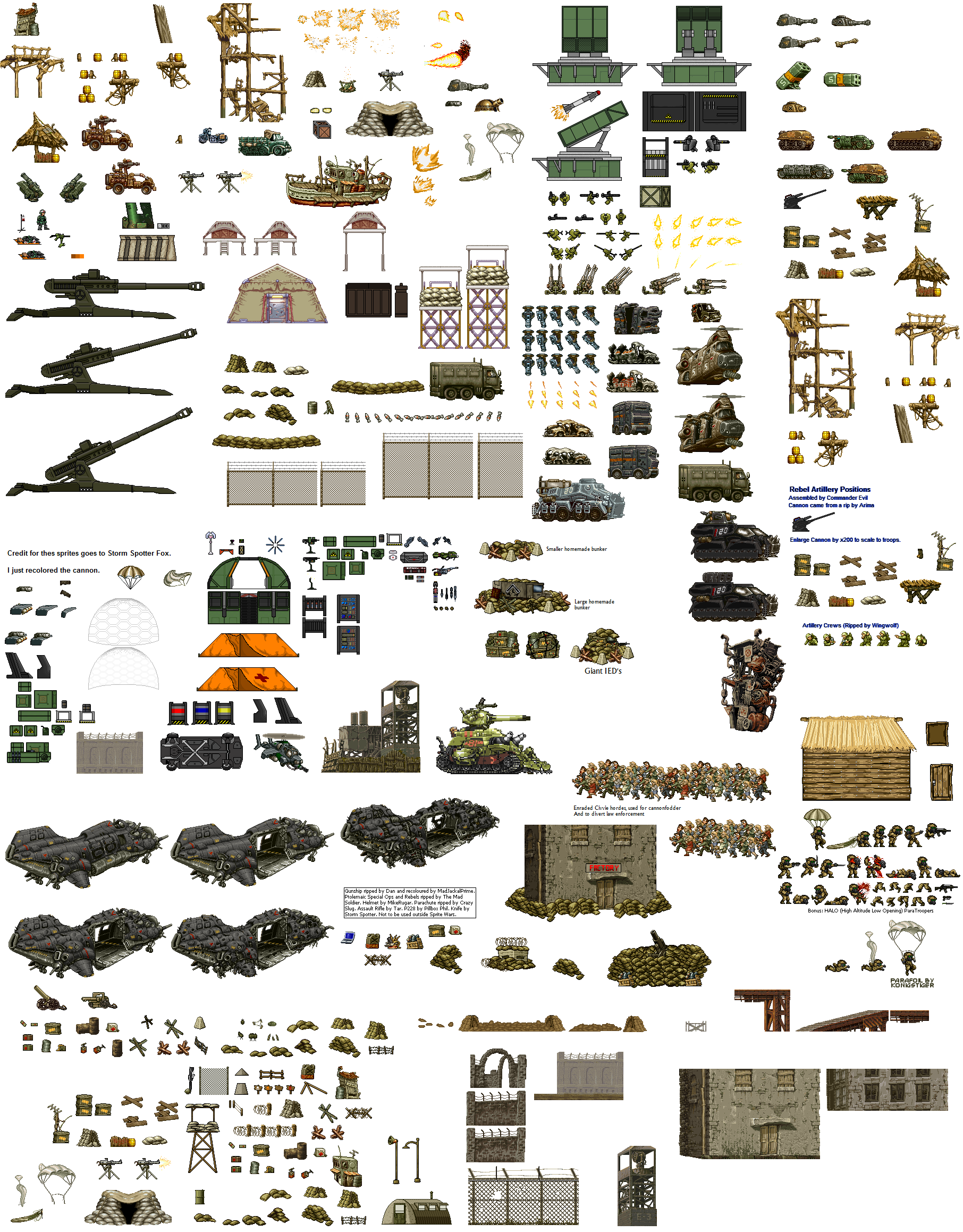 Master Prop and Emplacement Sprite Sheet by DanteWreckmen-999 on DeviantArt