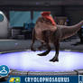 Jurassic world alive: cryolophosaurus