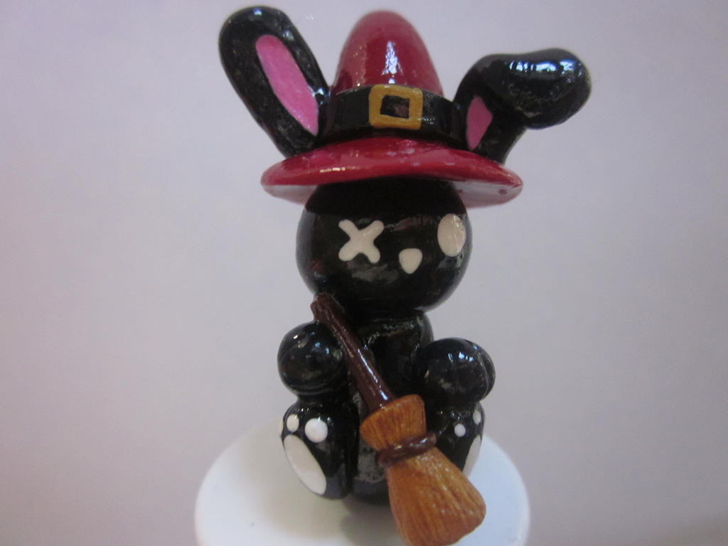 Polymer Clay Witch Rabbit