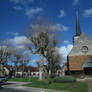 Sologne village, church in the centre