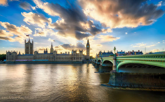 Westminster at sunset