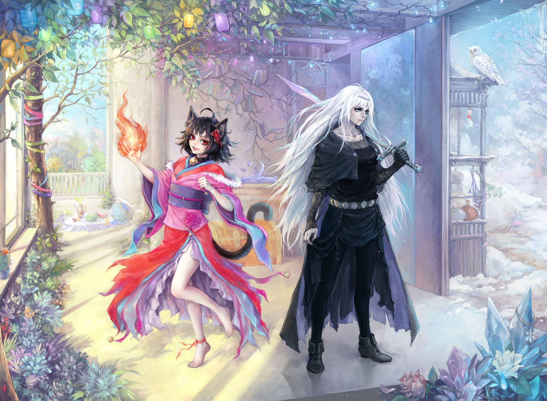 Commission: Beko+Kure by Aikorn