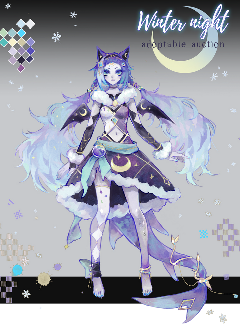 +Winter night adoptable auction+ CLOSED by Aikorn on DeviantArt