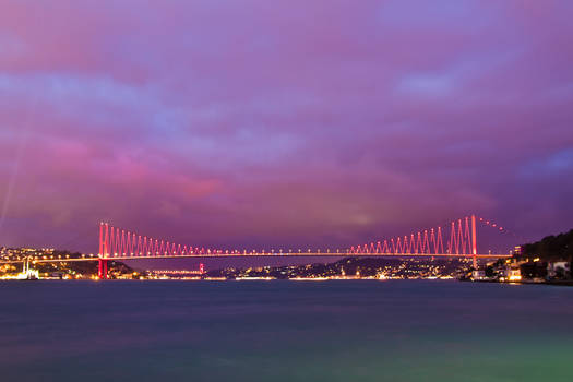 Bosphorus Bridge at night