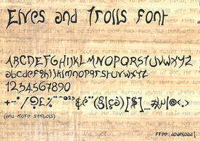 Elves and Trolls   Font