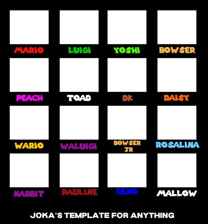 Mario Template By Naszircrockett3 On DeviantArt