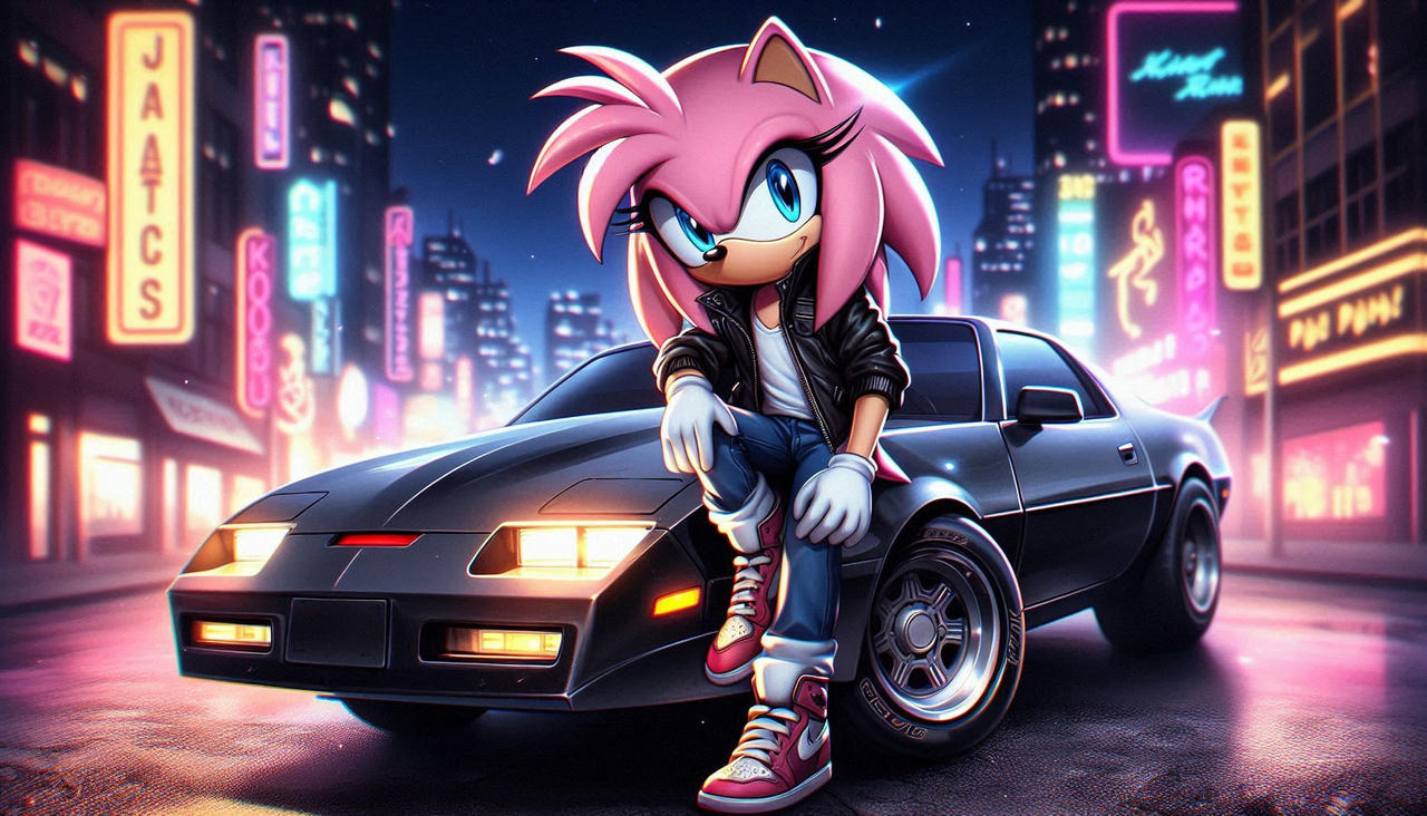 Amy as the Knight Rider 3 by ModoJeda on DeviantArt