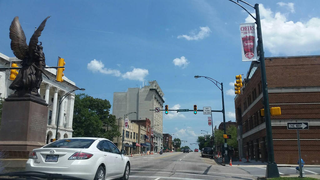 Downtown Salisbury from Behind Fame