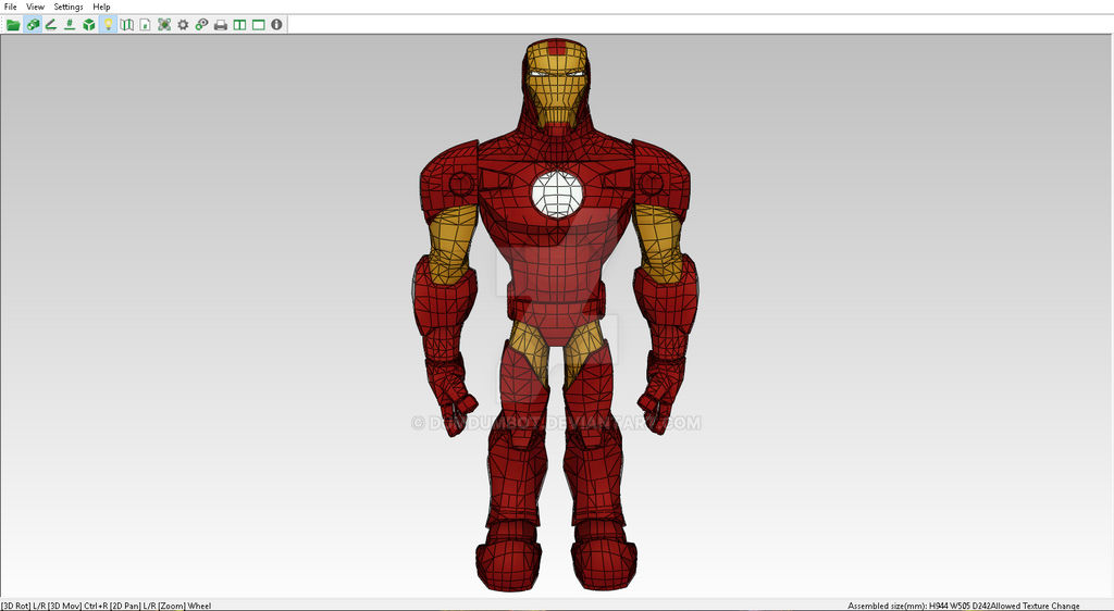 Iron Man Marvel Infinity Papercraft by DUMDUMBOT on DeviantArt