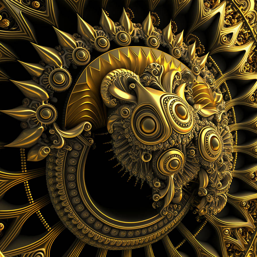 Kuanglo Aztec pattern psychedelic jungle roots fra by Kuanglo-AI-art on ...