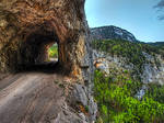 Mountain Road With Tunnel By Burtn by M-Lewis