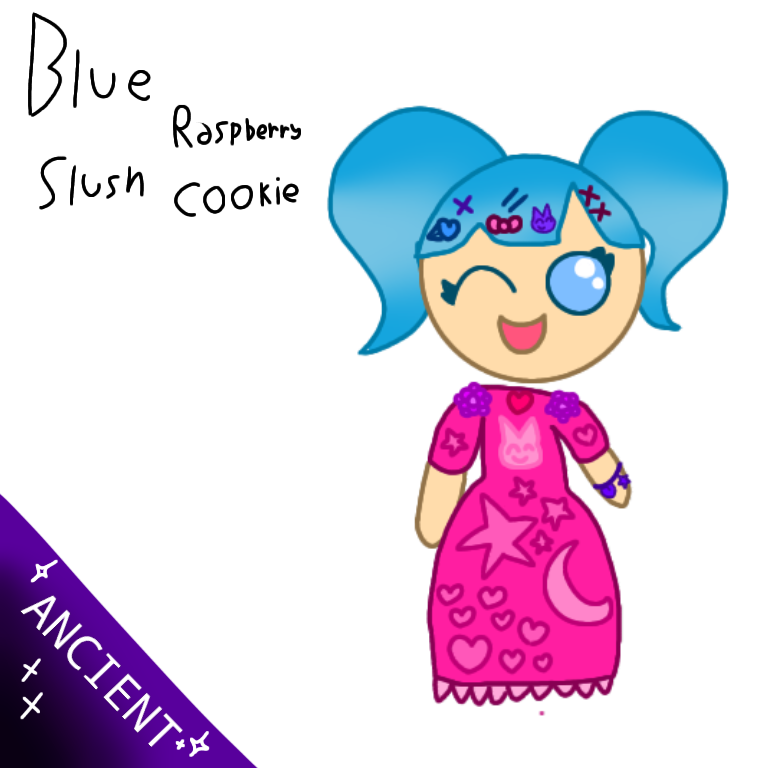 Blue Raspberry Slush Cookie by Cubeorvivi on DeviantArt