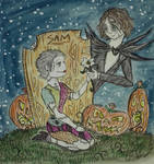 Carol and Daryl Halloween by nymeriadire