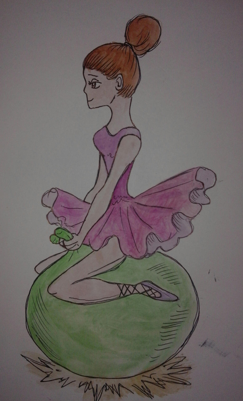Ballerina on a space hopper by nymeriadire on DeviantArt