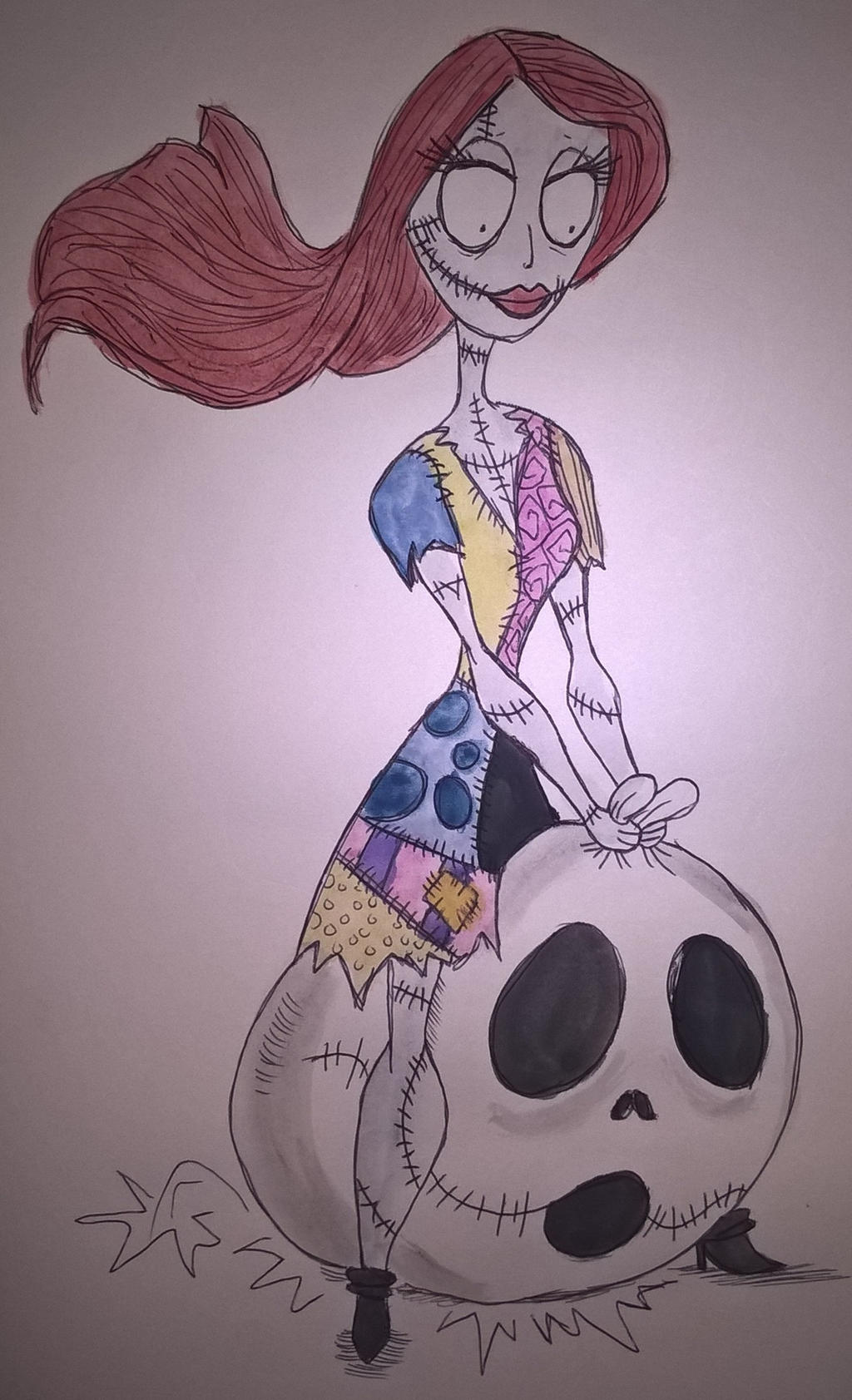 Sally on space hopper by nymeriadire on DeviantArt
