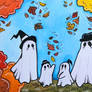 Spooky Ghost Family