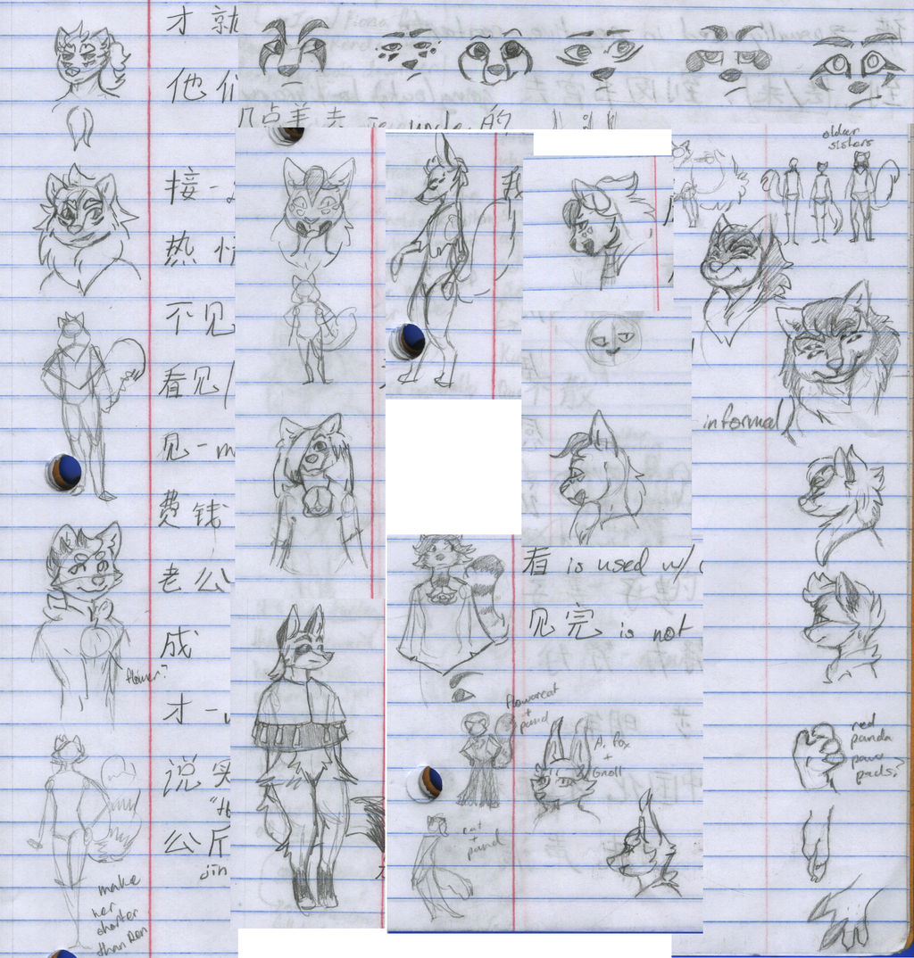 notes in chinese compilation by AthensTG on DeviantArt