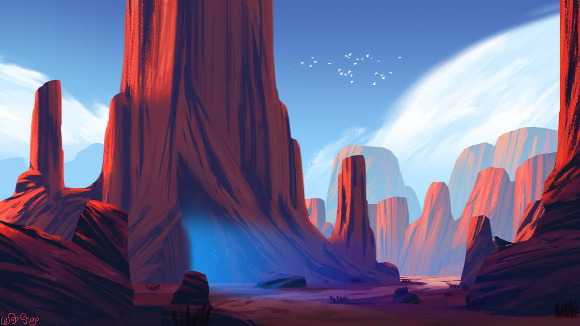 The cave by WopGnop on DeviantArt