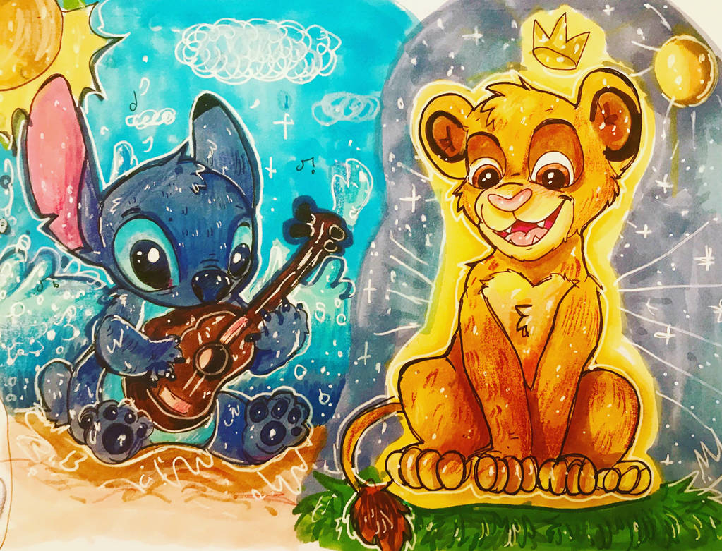 Simba And Stitch by mak8906 on DeviantArt