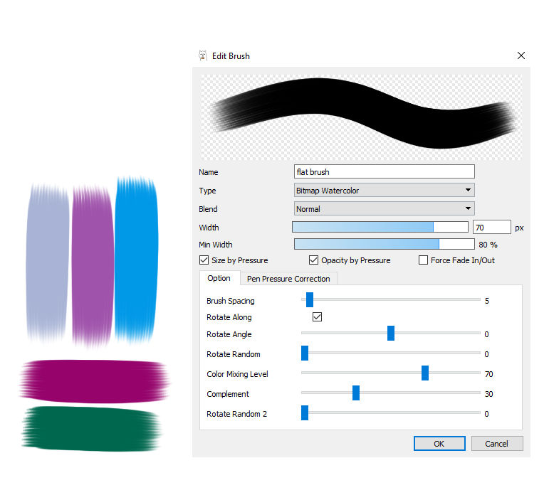Flat Brush - Firealpaca by renadoodles on DeviantArt
