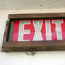 Rusty Exit Sign