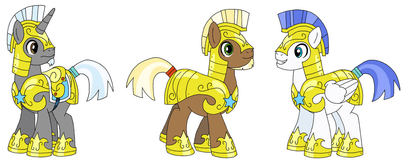 Mlp Bodyguards MLP Characters: Royal Guard Squad, At Ready by PokemonTrainerMax on ...